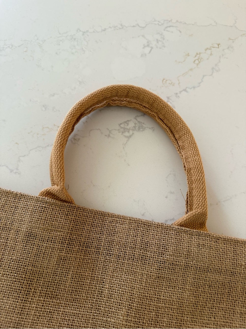 Natural Oruma Hand Painted Tote Bag - Tan w/ Horizontal Writing - Picture 2 of 4